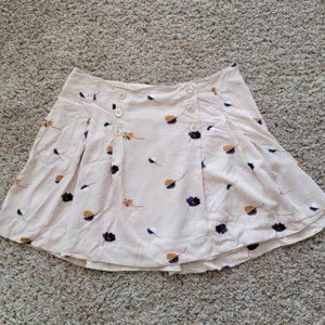 Free people size 4 floral skirt pink